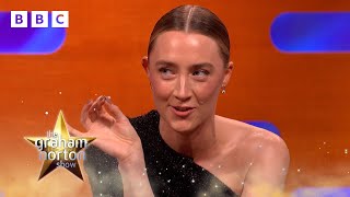 Saoirse Ronan’s Mum Had A Battle With George Clooney  The Graham Norton Show  BBC [upl. by Llerrud]