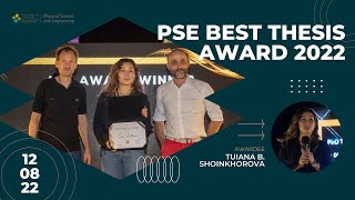 PSE Best Thesis Award 2022 kaust Universitysaudiarabia scienceandtechnology kaustranking [upl. by Ahsienat]