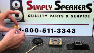 Speaker Repair Klipsch K77 EV T35 ST350 Replacement Diaphragm Installation [upl. by Karylin]