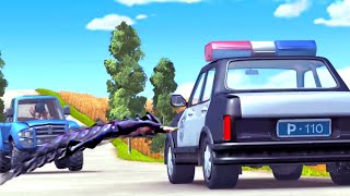 🏃💨🚗 Cops Drives into Water to Escape 🚓💦  Boonie Bears To the Rescue  Full Film Clips [upl. by Avert]