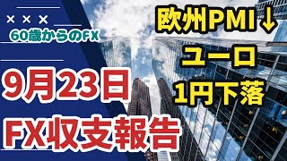 年金まで、あと５年 60歳からのFX たけぞー 2024年9月23日 収支報告 実力不足・自信喪失 売れば上がる、買えば下がる マーケットに対応できないおぢさん・・・ [upl. by Starbuck]