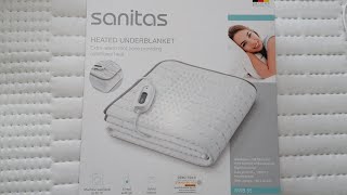 Unboxing sanitas heated underblanket SWB 55  JMG VLOGS [upl. by Rhianon244]