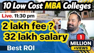 10 Cheapest MBA Colleges in India  MBA Ranking  Best Low cost PGDM Programs  Best ROI [upl. by Biles276]