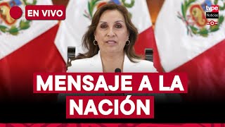 Presidenta Dina Boluarte brinda mensaje a la nación por Fiestas Patrias hoy 28 de julio del 2024 [upl. by Ecnerwal]