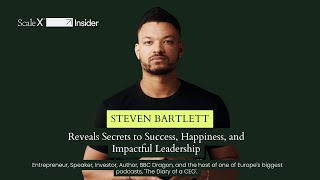 Steven Bartlett Reveals Secrets to Success Happiness and Impactful Leadership stevenbartlett [upl. by Gleich464]