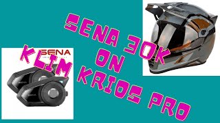 How to put the Sena 30K on the Klim Krios Pro helmet [upl. by Nesiaj]