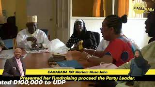 CAMARABA KO UDP WATOSITA  Mariam Musa John Fundraising proceed presentation [upl. by Savior]