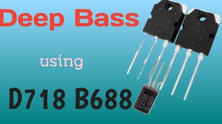 D718 amp B688Powerful BassPowerful Amplifier using Transistor D718 and B688 dc 12v [upl. by Rexanne124]