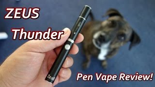 ZEUS quotThunderquot Pen Vape Review [upl. by Oirramed998]