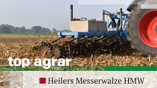 top agrar Fahrbericht  Heilers Messerwalze HMW 60  1440 Messer gegen Maisstoppeln [upl. by Lleval479]