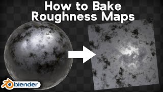 How to Bake Roughness Maps Blender Tutorial [upl. by Akiras]