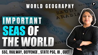 Important Seas of the World  World Geography with Mapping [upl. by Yemane]