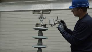 Porcelain Bell Insulators Leakage Current Monitor Installation [upl. by Lilaj]