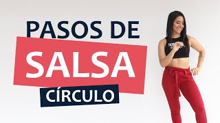 Pasos de Salsa  CÍRCULO  Variaciones [upl. by Goerke256]