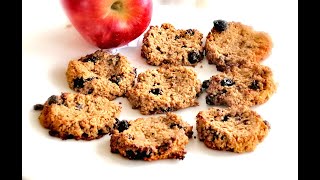 Galletas de AVENA y MANZANA 🍎 LIGHT y VEGANAS ❤❤❤ [upl. by Attennot]