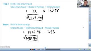 Financial Math 83 Installment Loans  Monthly Payments [upl. by Atima173]