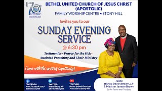 BUC Stony Hill  Sunday Night Service  Feb 18 2024 [upl. by Eladnor918]