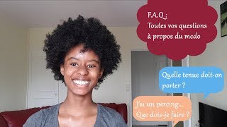 FAQ  Toutes vos questions sur le mcdo [upl. by Germayne]