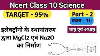 इलेक्ट्रॉन के स्थानांतरण द्वारा मैग्नीशियम क्लोराइड  सोडियम ऑक्साइड का निर्माण MgCl2Na2O Formation [upl. by Mccomb]