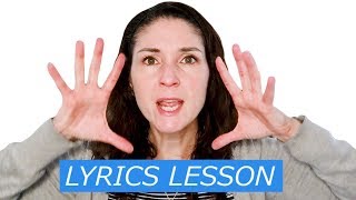 Lyrics Lesson Enunciation and Shaping Words for Singers [upl. by Jessie]