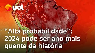 Onda de calor extremo ONU aponta para alta probabilidade de 2024 ser ano mais quente da história [upl. by Weight]