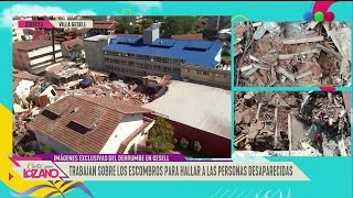 ¡EXCLUSIVO En vivo desde el hotel derrumbado en Villa Gesell 🏨🥺 [upl. by Malin]