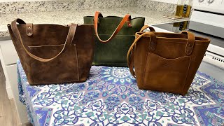 Different Prices Portland Leather Goods vs Saddleback Leather vs Amazon Leather Tote Comparison [upl. by Madelyn]