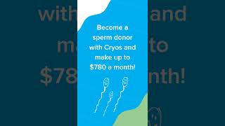 Become a Sperm Donor with Cryos International Today [upl. by Keese58]