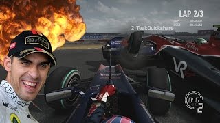 SO MANY CRASHES  F1 2010 Online Races [upl. by Tilla]