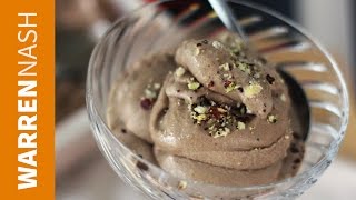 Chocolate and Hazelnut Gelato Recipe  Made with NUTELLA  Recipes by Warren Nash [upl. by Merla]