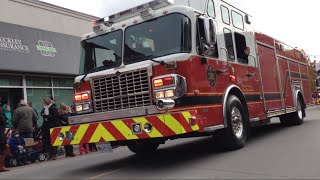 Newmarket Santa Claus Parade 2014 Fire trucks and more [upl. by Rehoptsirhc]