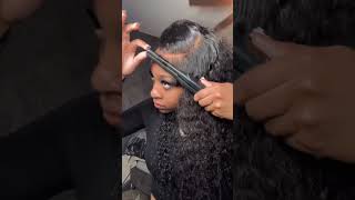 How to turn your wig from midpart to sidepart [upl. by Silden]