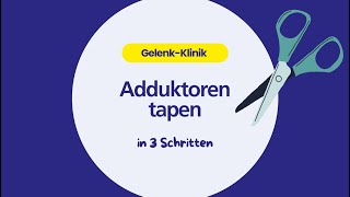 Adduktoren tapen in 3 Schritten [upl. by Brit]