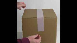 Paper Tamper Evident Tape for Boxes [upl. by Einaffets]