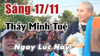 Mới nhất 1711 Thầy Minh Tuệ đi khất thực ngay lúc này bà con phật tử xúc động [upl. by Polk]