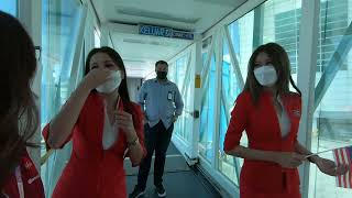 BTS of AirAsia Langkawi Hari Malaysia first flight after mco vlog [upl. by Lletnuahs878]