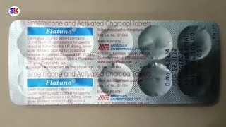 Flatuna Tablet  Simethicone and Activated Charcoal Tablet  Flatuna Tablet Uses Benefits Dosage [upl. by Kcirdor]