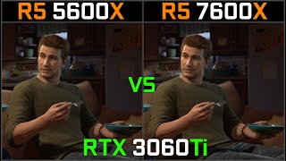 RYZEN 5 5600X vs RYZEN 5 7600X  RTX 3060Ti  Test in 10 Games [upl. by Natsirk]