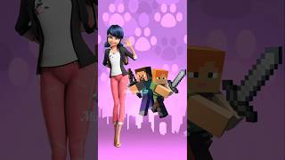 Miraculous Characters As Mine Craft shortsviralshortstrendingshortsyoutubeshortsmiraculous [upl. by Octavian901]