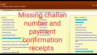 How to get challan number in esic [upl. by Moise459]