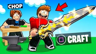 ROBLOX CHOP MAXED OUT IN SWORD CRAFTING SIMULATOR [upl. by Kwei]