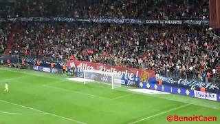 Ambiance Caen  PSG coupe de France 18 avril 2018 [upl. by Assital]