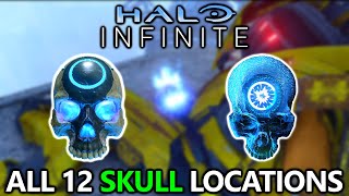 Halo Infinite  All 12 Skulls Locations Guide  Catacomb Achievement Campaign [upl. by Onihc]