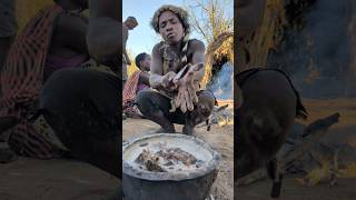 This is incredible delicious food made by hadzabe tribe middle of nowhere ‼️😋😲villagelife food [upl. by Kakalina]