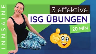 ISG Übungen  3 wunderbare Übungen für dein Iliosakralgelenk [upl. by Indihar]