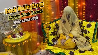 Azeem Shah Baloch Song  Balochi Rasam Julbande  Balochi Salonki Wedding Song  Salonke Pag Basta [upl. by Ennobe]