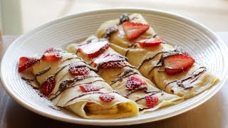 How to Make Crepes  Easy Crepe Recipe [upl. by Gilberto]