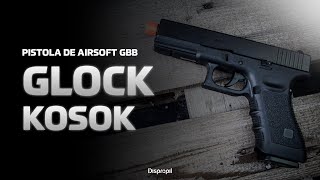 Pistola Airsoft GLOCK GBB G17 e G19 com Blowback 6MM  Kosok [upl. by Eelra]