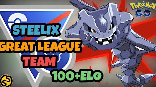 BEST GREAT LEAGUE TEAM WITH STEELIX  POKEMON GO PVP BATTLE LEAGUE [upl. by Lear]