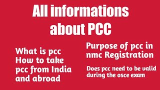 All informations about pccImportance of pcc in nmc Registration [upl. by Bej]